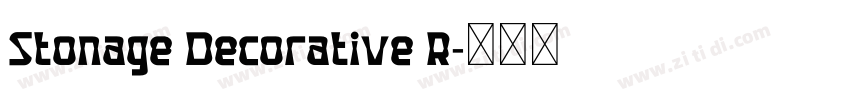 Stonage Decorative R字体转换